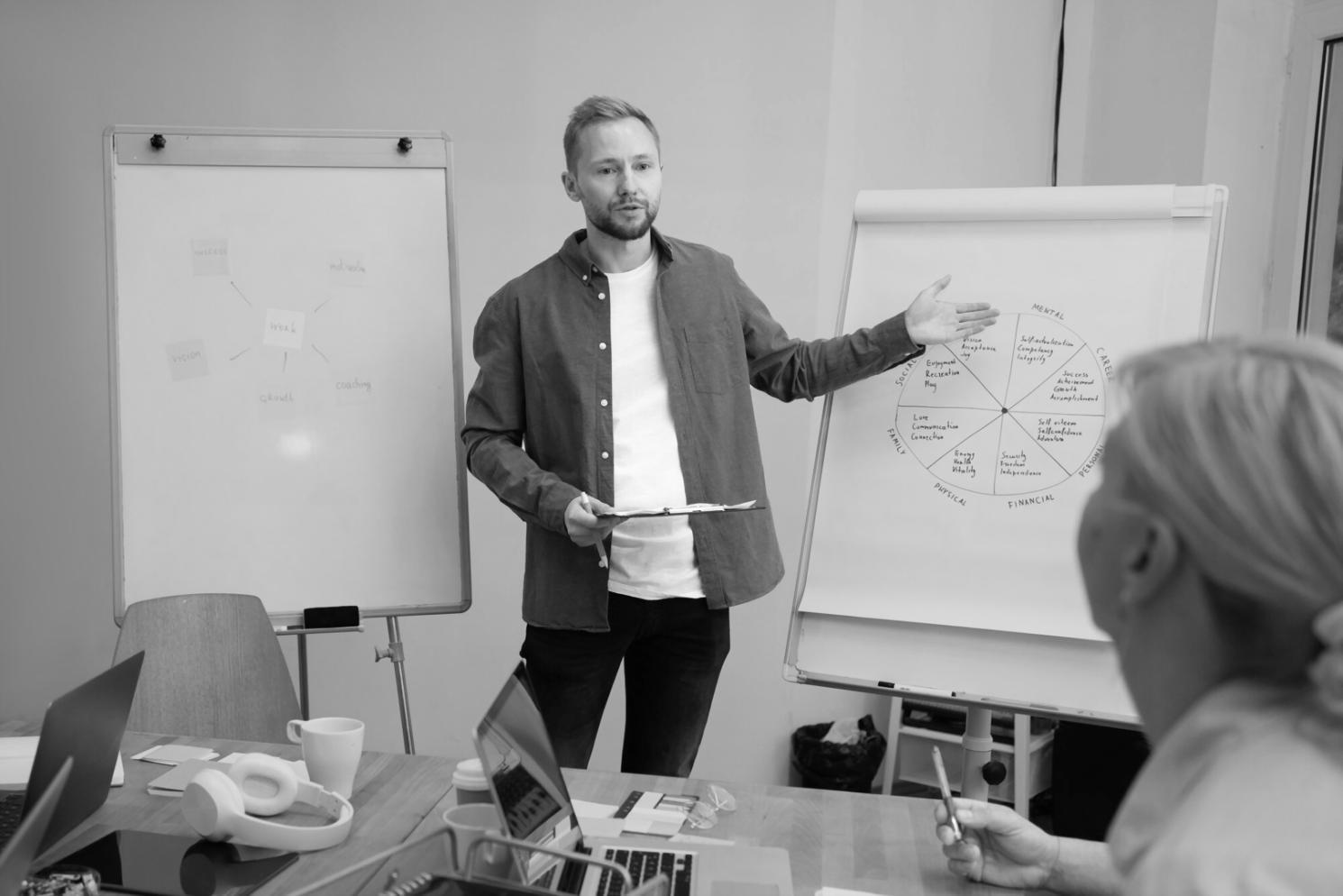 Financial analysis workspace with market data displays
